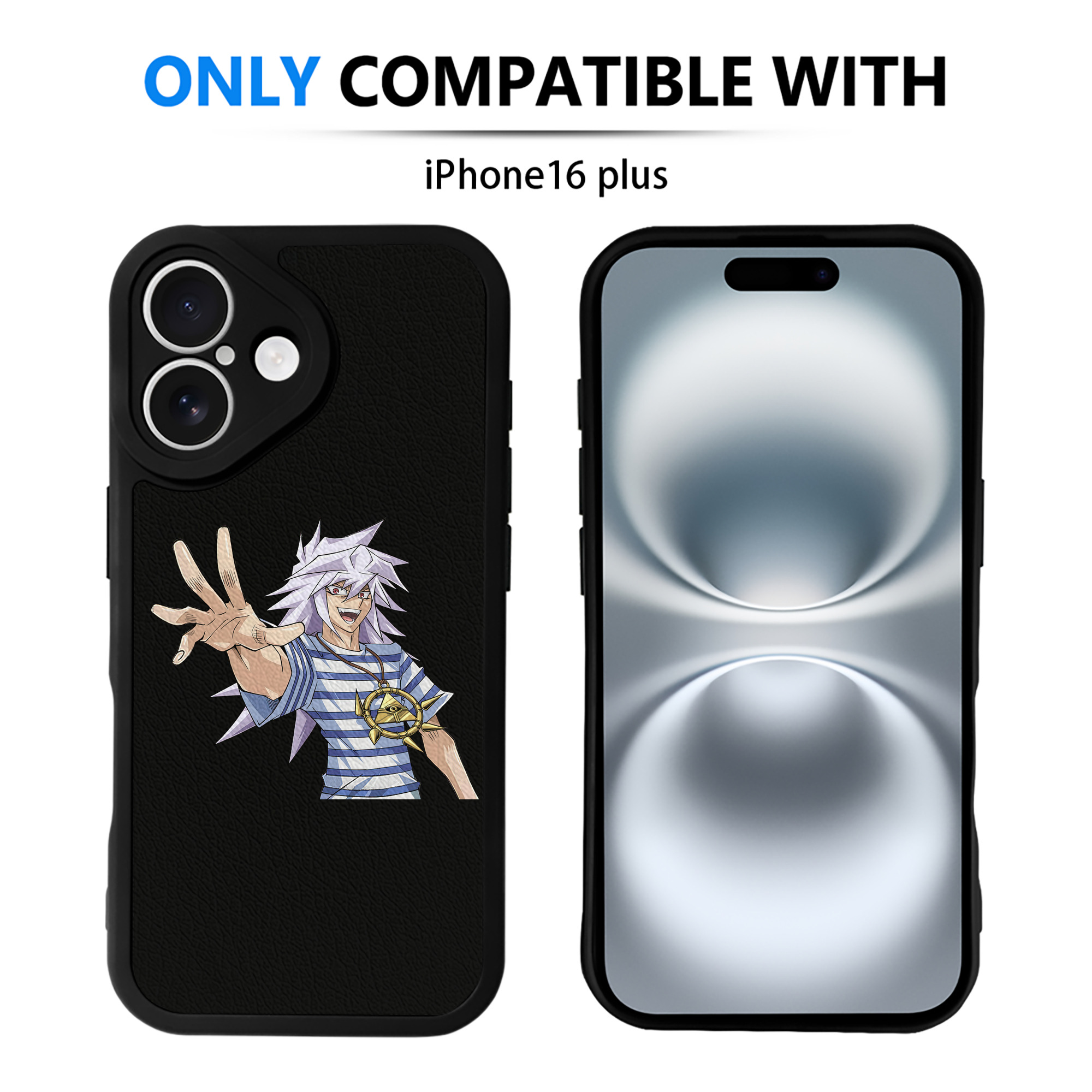 遊☆戯☆王 Yu-Gi-Oh! 【iPhone 16シリーズ対応】シリコンスマホケース（レザー調） 材質：シリコン